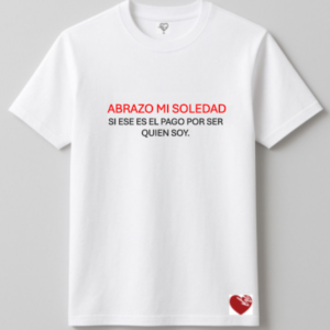 ABRAZO MI SOLEDAD SI ESE ES EL PAGO POR SER QUIEN SOY